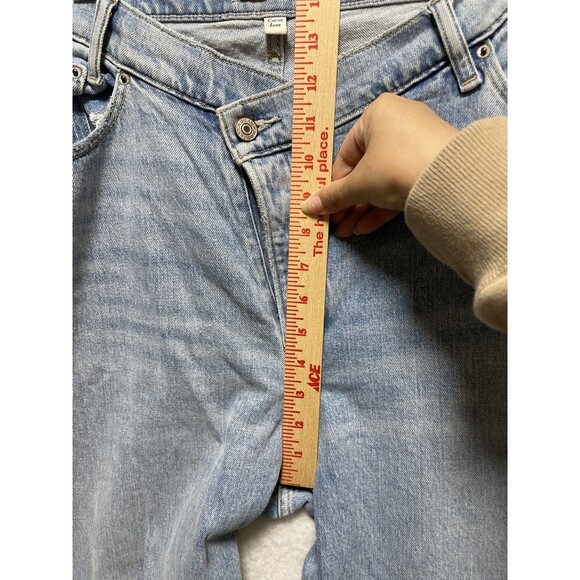 Abercrombie & Fitch “The Dad” High-Rise Straight Leg Jeans. Curve Love 33/16S - Picture 4 of 7